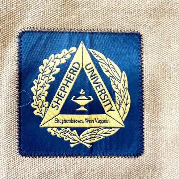 Shepherd University Canvas Tote Leather Look Trim Campus‎ Bag School Spirit WV - Picture 3 of 10